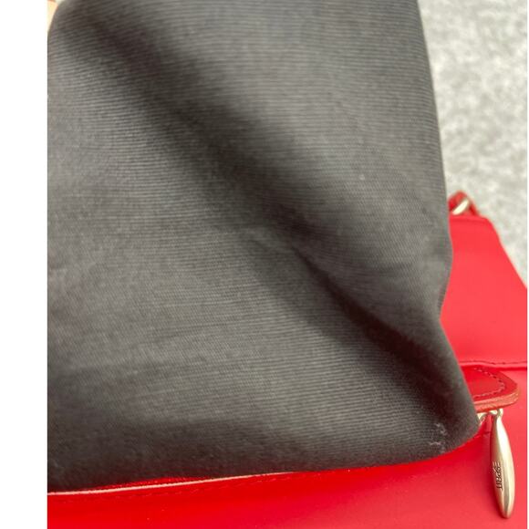 Esprit 1968 Vintage 90s Red Silver Top Handle Crossbody Bag Purse - Picture 12 of 14